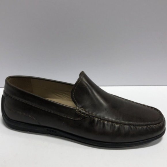 ECCO Men's Classic Moc 2.0 Brown Leather Loafers Size US11-11.5 M EU45